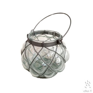 ランタン ガラス ブラケット付き 壁掛け 吊り下げ キャンドルホルダー ガーデニング プランター お香立て インセンスホルダー アンティーク ナチュラル シャビー ゴシック メタル アイアン