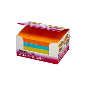 ポストイット ふせん 付箋 5色 ふせん 75×25mm 1箱1800枚 強粘着エコノパック まとめ買い スリーエム/EC-5001SS