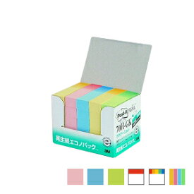 ポストイット ふせん 付箋 見出し 15×50mm 1箱2500枚 再生紙エコノパック まとめ買い スリーエム/EC-7001-PBGWRGK