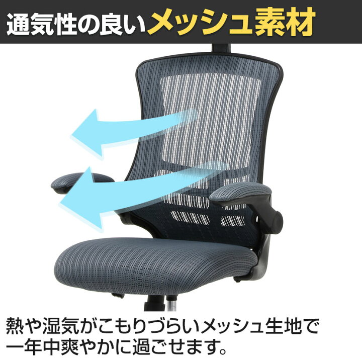 楽天市場】マスター3 メッシュチェア オフィスチェア ハイバック 