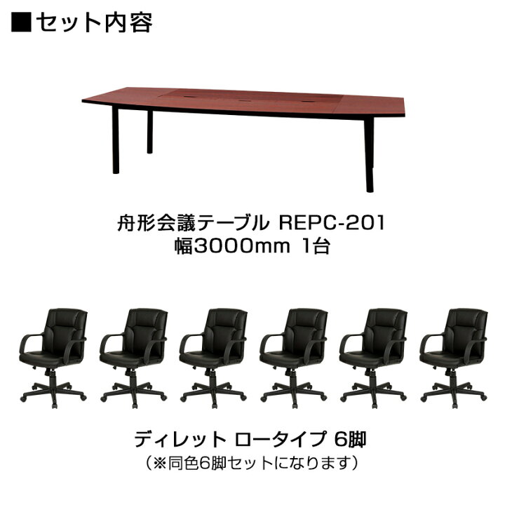 楽天市場】【法人様限定】【6人用 会議セット】会議用テーブル 3000 