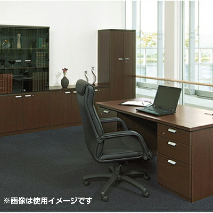 Pje役員用家具 サイドボード ローボード エグゼクティブ 高級感 幅1800 奥行450 高さ700mm ガラス扉 社長室 役員室 ガラス戸