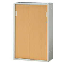 JL Storage 引違保管庫 下置用 鍵付き 幅700×奥行400×高さ1100mm 【ホワイトメープル】/PL-JL-A110S-WM