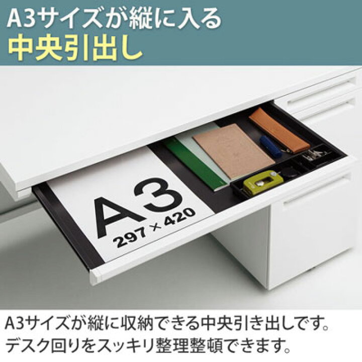 楽天市場】3V1ZAJ | アドバンス ADVANCE 片袖机 標準タイプ 左袖 3段 