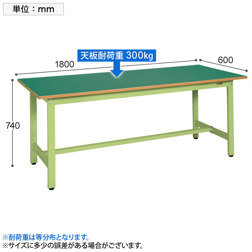 サカエ 軽量作業台 工場 作業テーブル KSタイプ 均等耐荷重300kg 幅1500×奥行900×高さ740mm KS-159F |  オフィス家具通販のオフィスコム