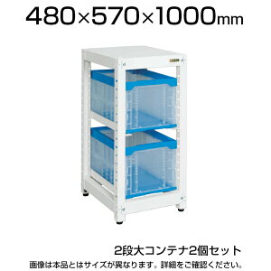 �y�{�́z�T�J�G �}���`�v�����b�N �R���e�i���[�^�C�v(�P��) 2�i��R���e�i(50BTM) 2�Z�b�g �����h�~�X�g�b�p�[�t �ω׏d30kg ��480(�Ԍ�) ×���s570×����1000mm ���[�{�b�N�X ���i�Ǘ� SKE-MR50BS