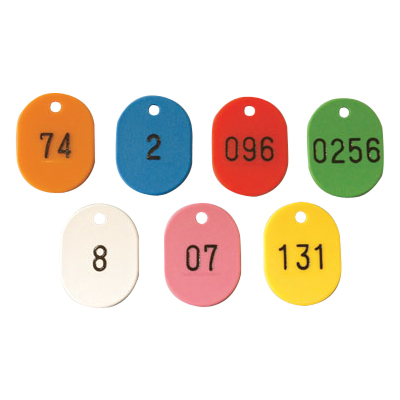 ロッカー用 小判札 番号札 鍵用 キーリング付き ナンバープレート キーホルダー<br>1桁〜４桁の数字を指定可能です。 