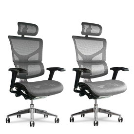 メッシュチェア ハイバック X-Chair X2 ヘッドレスト付き 幅648×奥行660×高さ1143～1245mmオフィスチェア デスクチェア chair 椅子 ワークチェア 事務イス