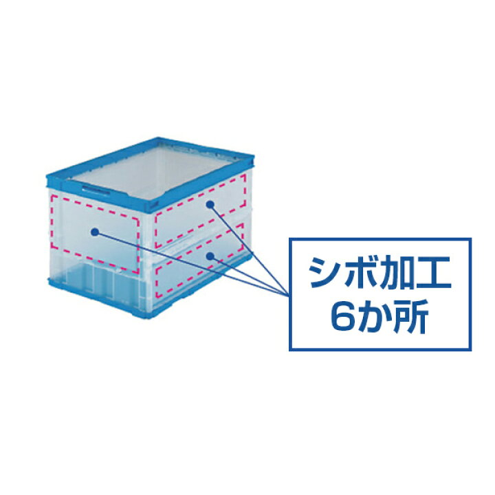 楽天市場】TRUSCO 薄型折りたたみコンテナ 50Lロックフタ付 TR-C50B 