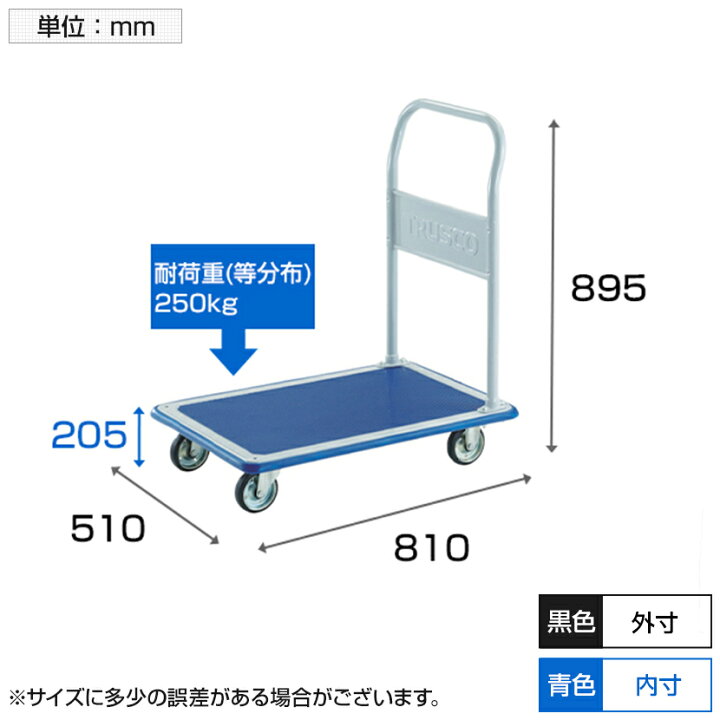 楽天市場】【P5倍5日20〜24時限定】TRUSCO プレス製台車 ドンキー 