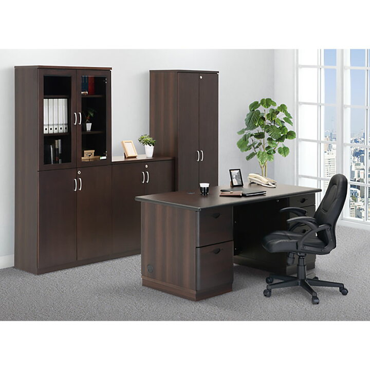 楽天市場】大川家具 国産役員用両袖デスク 幅1600×奥行750×高さ720mm 