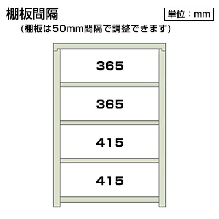 楽天市場】スチールラック スチール棚 150kg/段 5段 幅1500×奥行450×高 