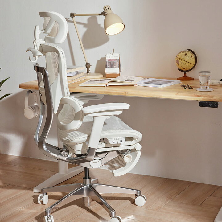 楽天市場】COFO Chair Premium ホワイト ワークチェア メッシュ 人間  