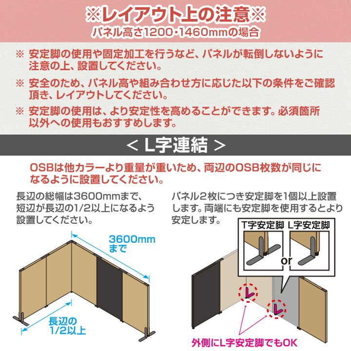 楽天市場】Garage GPパネル パーテーション 間仕切り 衝立 幅500×奥行 