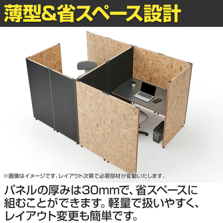 楽天市場】Garage GPパネル パーテーション 間仕切り 衝立 幅800×奥行 