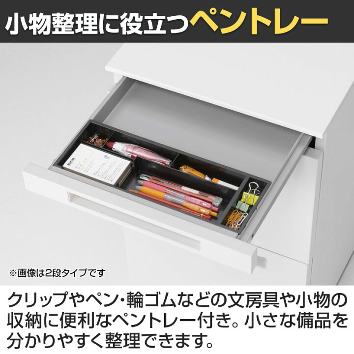 楽天市場】イナバ デスクワゴン 3段タイプ B4/A4収納 鍵付き 国産 