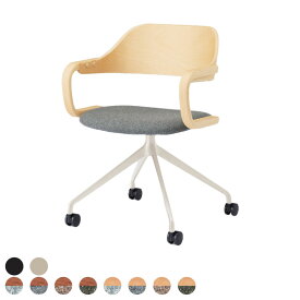 イトーキ ユルクチェア オフィスチェア 事務椅子 ミーティングチェア アーム肘付き 4本回転脚 布地ウール Jurk ITOKI