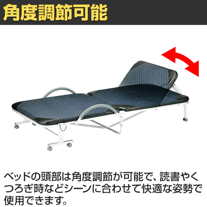 楽天市場】【P5倍5日20〜24時限定】折りたたみベッド 省スペース 簡単 