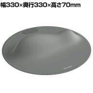 Kirala 骨盤底筋フィットネスマット ペルフィット ライトグレー 幅330×奥行330×高さ70mm
