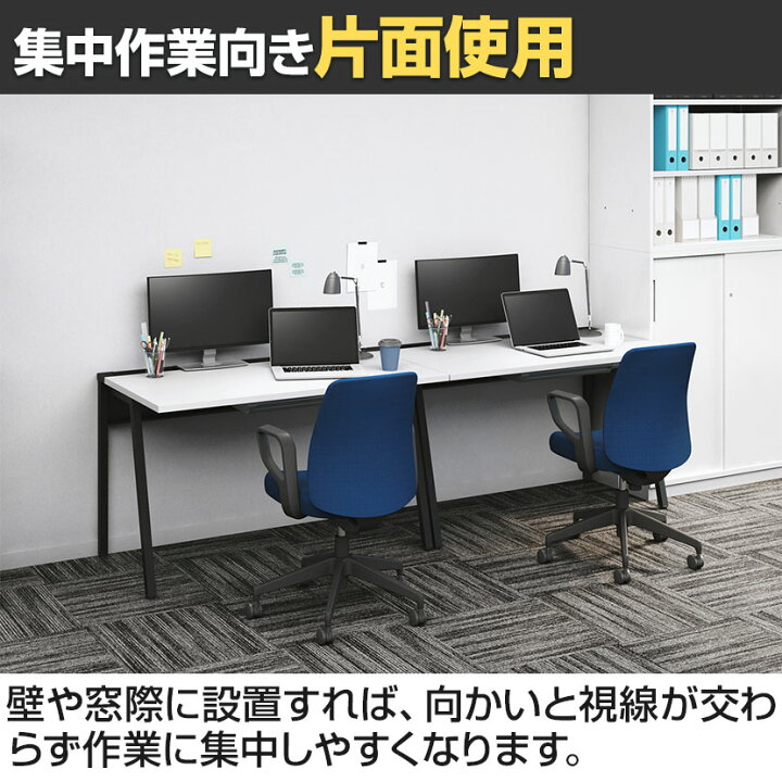 楽天市場】コクヨ リーン LEAN 平机 本体色ブラック 幅1200×奥行600×高 