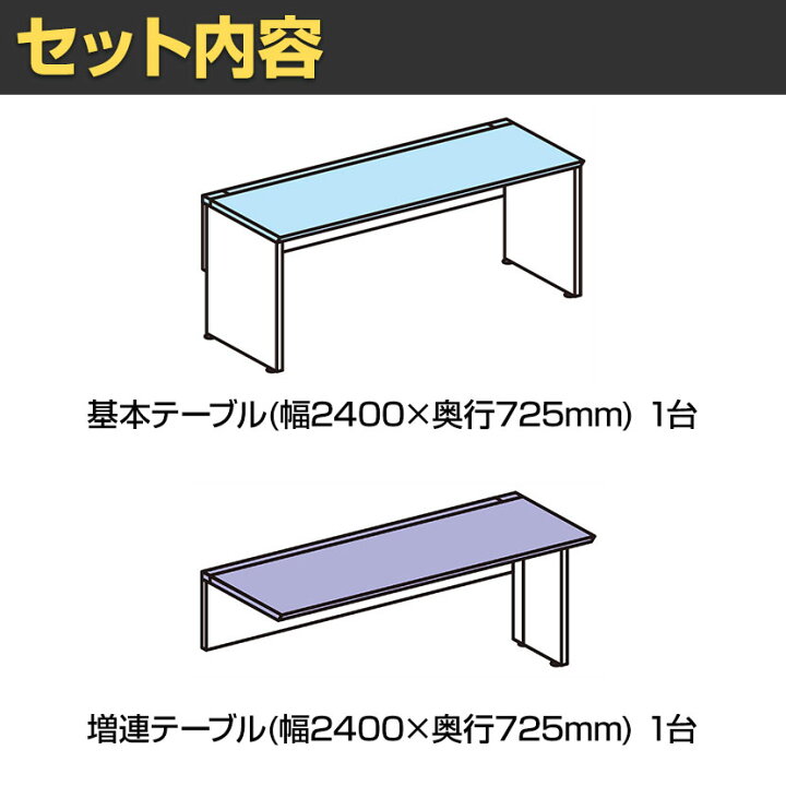 楽天市場】コクヨ ワークヴィスタ＋ フリーアドレスデスク 片面タイプ 