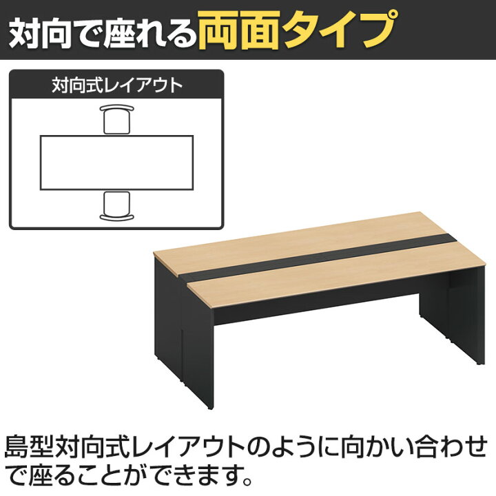楽天市場】コクヨ ワークヴィスタ＋ フリーアドレスデスク 両面タイプ 