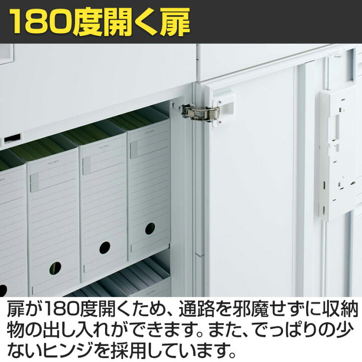 楽天市場】コクヨ エディア EDIA 収納 スタンダード ホワイト 両開き扉 