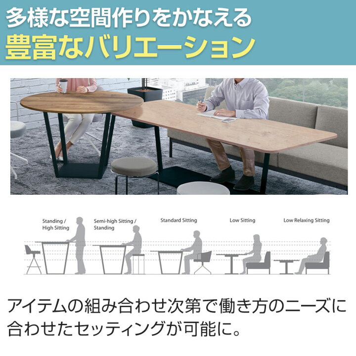 楽天市場】コクヨ リージョン ラウンジテーブル T字脚 ミドルハイ 