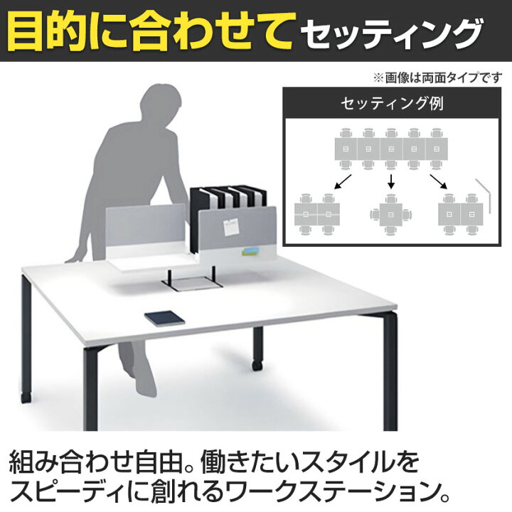 楽天市場】コクヨ WORKFIT ワークフィット スタンダードテーブル 