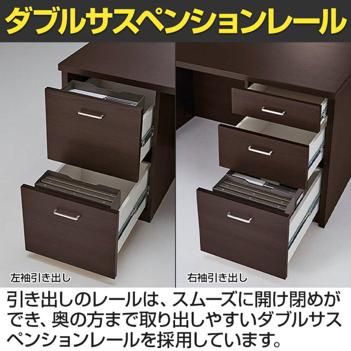 楽天市場】【日本製】プレジデント用デスク(両袖デスク)PMシリーズ 