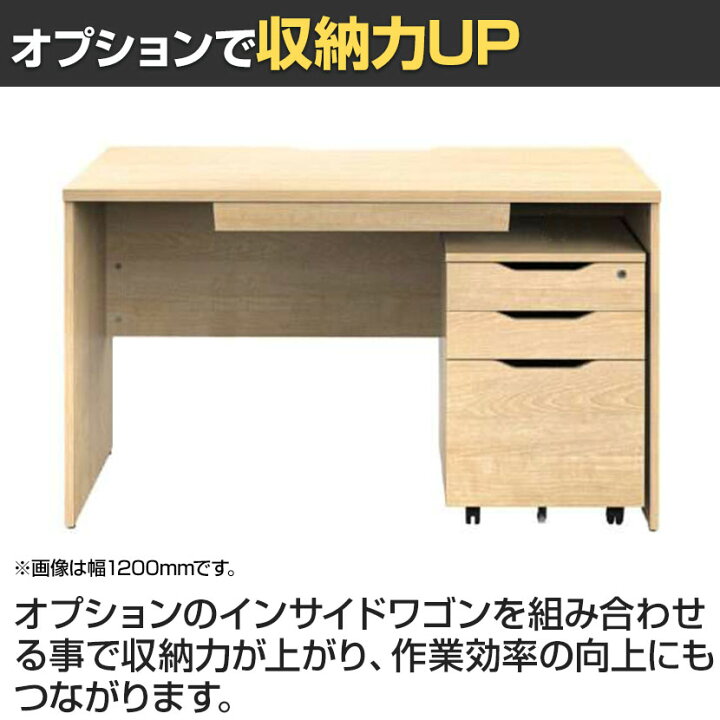 楽天市場】プラン 木製デスク 平机 幅800×奥行600×高さ720mm 引き出し 