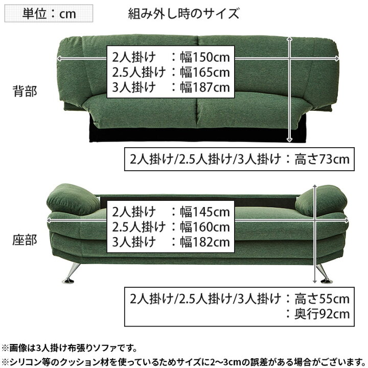 楽天市場】2.5人掛け ソファ ハイバック 布 ファブリック Sweet 