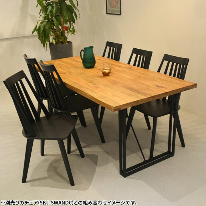 楽天市場】ダイニングテーブル 木製 オーク材 ナラ材 無垢 天然木 
