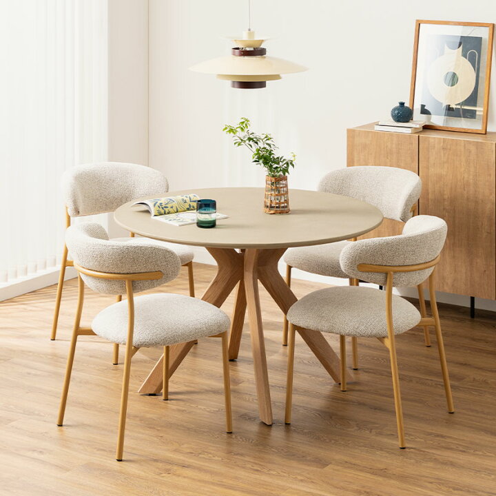 楽天市場】【設置無料】4人用 ダイニングテーブルセット 5点(幅1200mm 