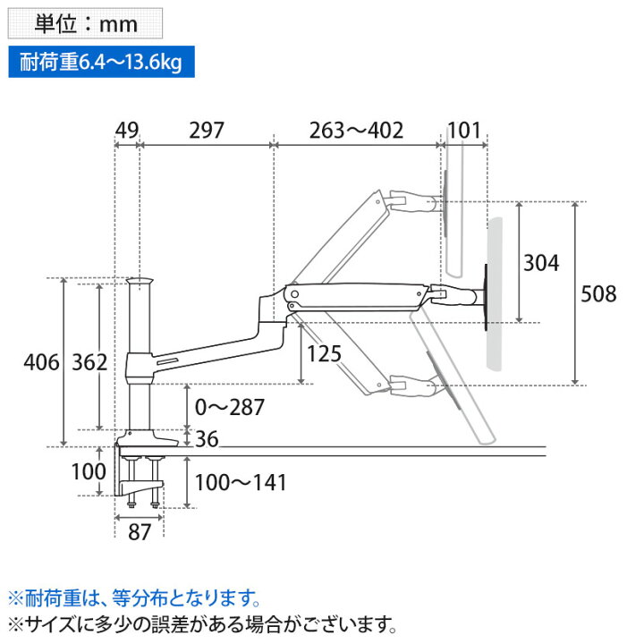 楽天市場】Ergotron エルゴトロン LX HD座位・立位デスクマウントLCD 