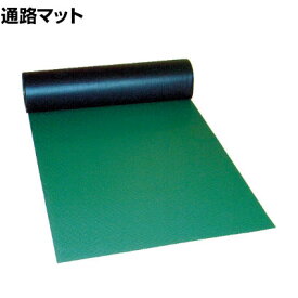 ミヅシマ ビニール長マット ピラミッド 再生塩化ビニール 床材保護 幅0.91×長さ20m 緑