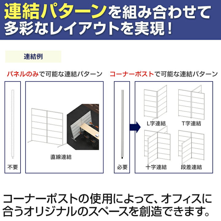 楽天市場】PSパーテーション 木目調タイプ 5段ブロック 衝立 間仕切り 