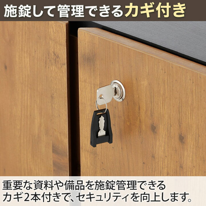 楽天市場】【法人様限定】ペスパ2.0 木製キャビネット 2段 2段扉付き 