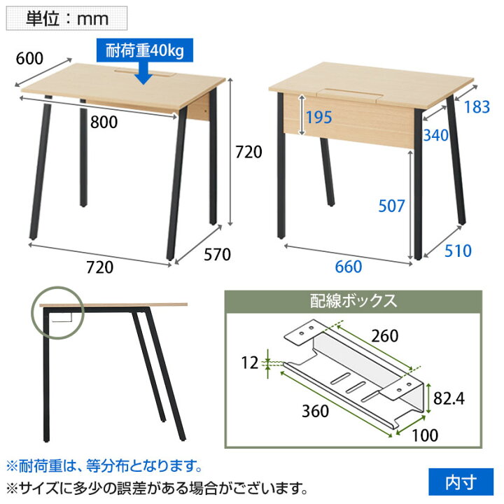 楽天市場】オフィスデスク 平机 ALシリーズ デスク 幅800×奥行600×高さ 