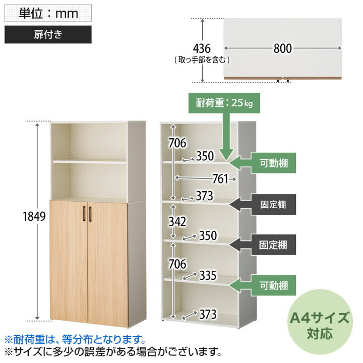 楽天市場】【法人様限定】キャビネット 書庫 木製 本棚 NFシリーズ 幅 