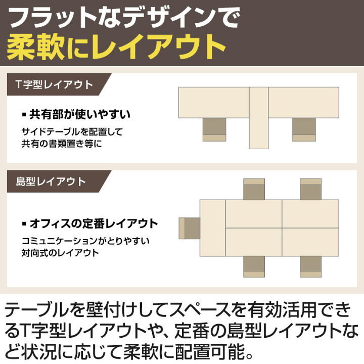 楽天市場】【法人様限定】ワークテーブル フリーレイアウトワーク 