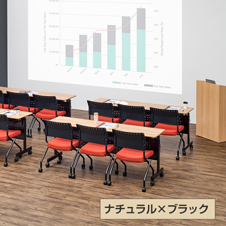 楽天市場】会議用テーブル 折りたたみ フォールディングテーブル 幕板 