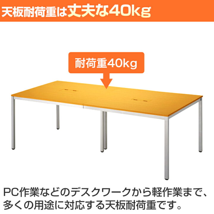 楽天市場】【6人用 会議セット】会議用テーブル 2100×900 + 