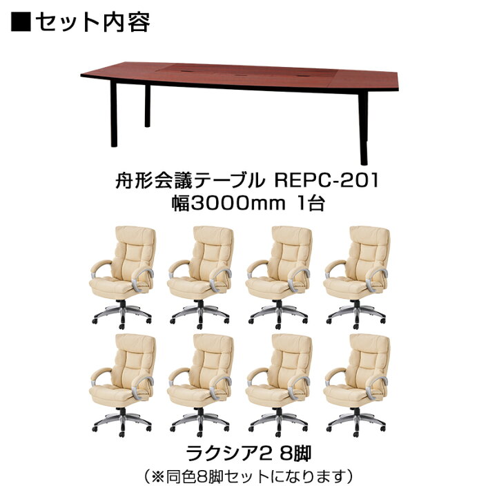 楽天市場】【法人様限定】【8人用 会議セット】会議用テーブル 3000 