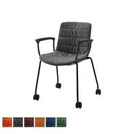 オリバー 会議用椅子 ミーティングチェア ブラック脚 キャスター付き 肘付き 幅560×奥行555×高さ750mm会議チェア チェア ミーティング 会議 椅子 イス 会議イス 会議椅子 会議チェア 事務椅子 会議用椅子