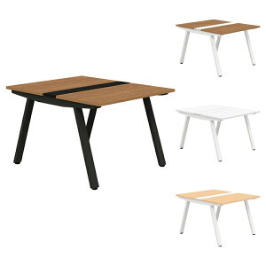 PLUS Genela�V���[�Y ���ʃx�[�X�Z�b�g �f�X�N/�e�[�u�� ��1000×���s1225×����720mm GE-N1012WB