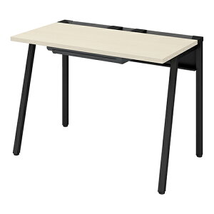 コクヨ リーン LEAN 平机 センター引き出し付き 本体色ブラック 幅1000×奥行600×高さ720mm DLE-H1006-BKオフィスデスク ワークデスク 作業机 デスク パソコンデスク オフィス 事務所 テレワーク 在