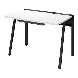 コクヨ リーン LEAN 平机 センター引き出し付き 本体色ブラック 幅1000×奥行700×高さ720mm DLE-H1007-BKオフィスデスク ワークデスク 作業机 デスク パソコンデスク オフィス 事務所 テレワーク 在