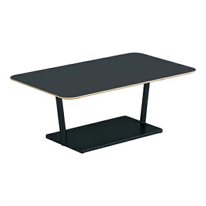 コクヨ リージョン ラウンジテーブル T字脚 ローテーブル 幅1200×奥行750×高さ454mm 角形 リノリウム天板 脚ブラック LT-RG127LE6AF