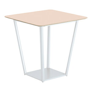 コクヨ リージョン ラウンジテーブル ボックス脚 ハイテーブル 幅1050×奥行1050×高さ1004mm 正方形 リノリウム天板 脚ホワイト LT-RG1010HSAAF